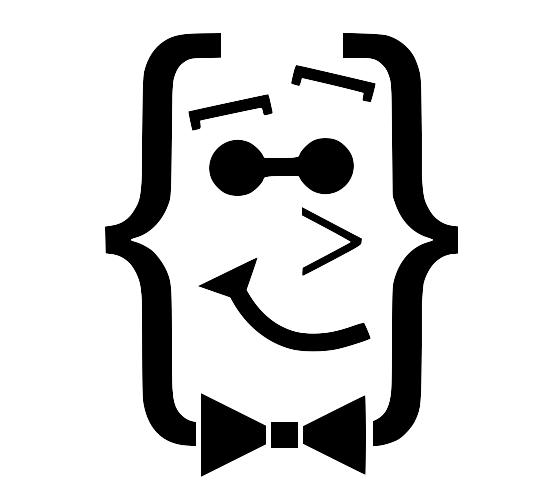 The Nicely Dressed Code face and bow-tie logo